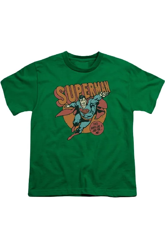 Men's Shirts with Hidden ButtonsDC Comics Job For Me Short Sleeve Youth Tee / T-Shirt Men's Shirts with Hidden ButtonsDC Comics Job For Me Short Sleeve Youth Tee / T-Shirt