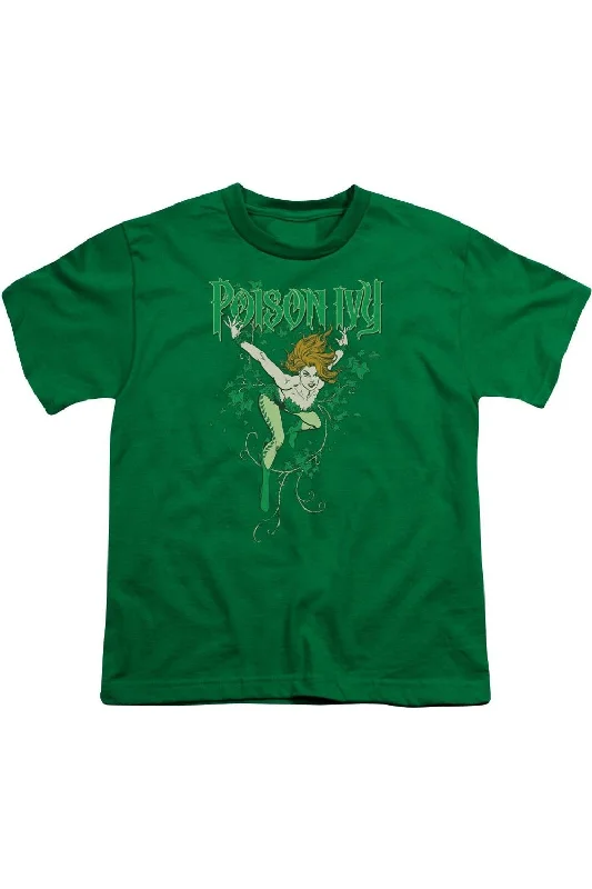 Men's Shirts with Wrinkle-Resistant FabricDC Comics Poison Ivy Short Sleeve Youth Tee / T-Shirt Men's Shirts with Wrinkle-Resistant FabricDC Comics Poison Ivy Short Sleeve Youth Tee / T-Shirt