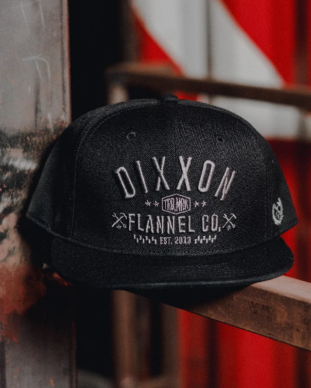 Funky Snapback HatsGray Cruz Flat Bill Snapback - Black