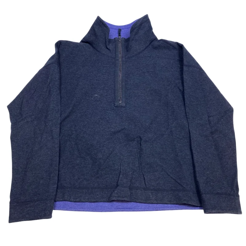 High-Quality Men's French Terry HoodiesSweatshirt Collar By Tommy Bahama In Navy, Size: L High-Quality Men's French Terry HoodiesSweatshirt Collar By Tommy Bahama In Navy, Size: L