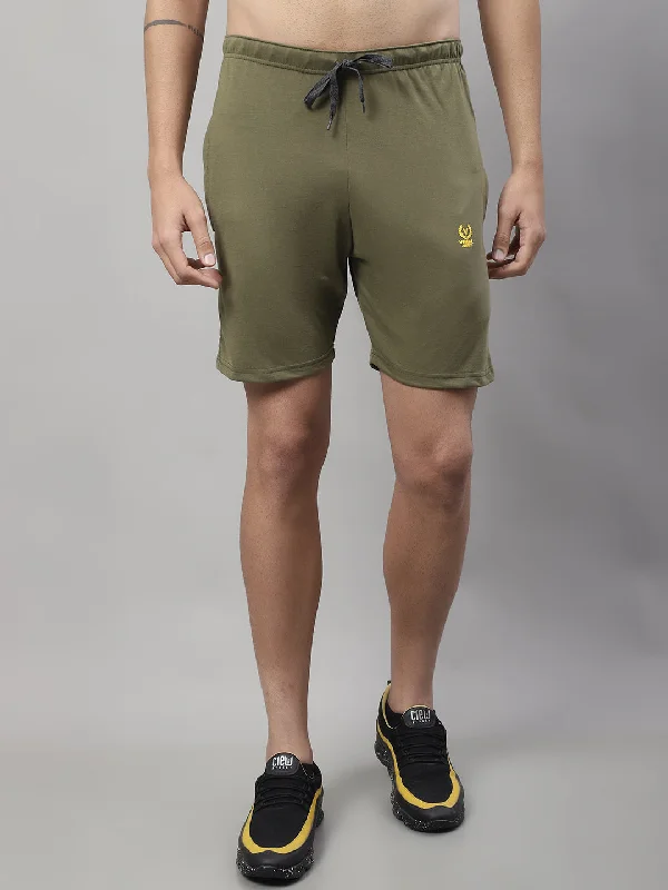 Lightweight Men's Breathable ShortsMack Jonney Olive Regular fit Cotton Shorts for Men Lightweight Men's Breathable ShortsMack Jonney Olive Regular fit Cotton Shorts for Men
