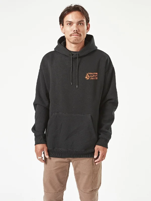 Designer Men's Hoodie JacketsVolcom Workwear Pullover Hoodie - Black