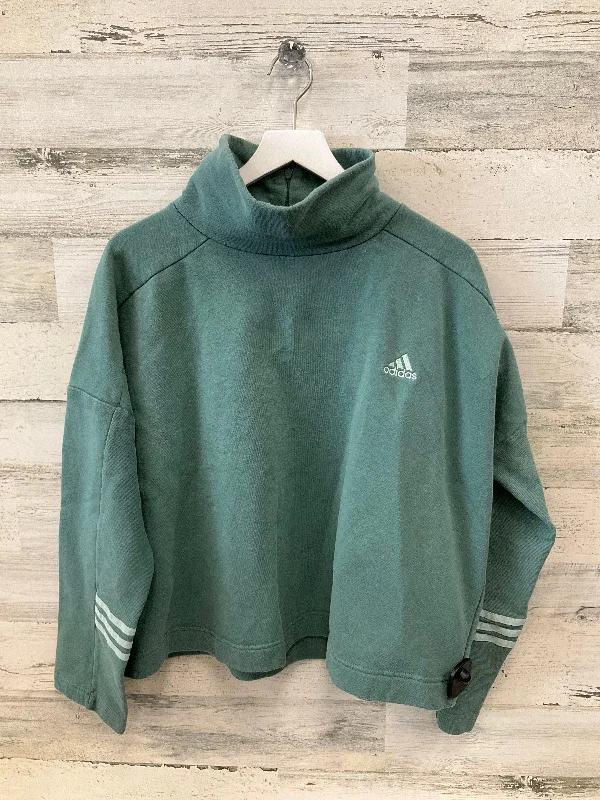 Best Men's Pullover HoodiesSweatshirt Crewneck By Adidas In Green, Size: L