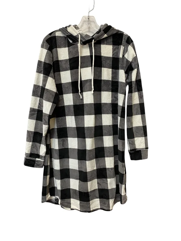 Casual Men's Zip-Up HoodiesSweatshirt Hoodie By Clothes Mentor In Black & White, Size: M Casual Men's Zip-Up HoodiesSweatshirt Hoodie By Clothes Mentor In Black & White, Size: M