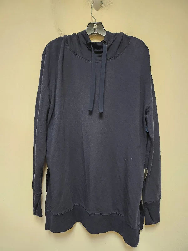 Functional Men's Workout HoodiesSweatshirt Hoodie By Athleta In Navy, Size: L