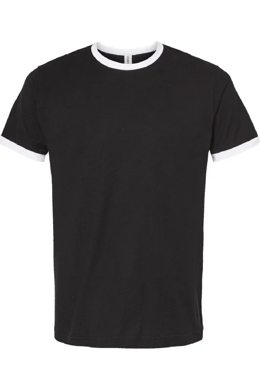 Men's Shirts with Short PlacketsTultex Unisex Fine Jersey Ringer T-Shirt
