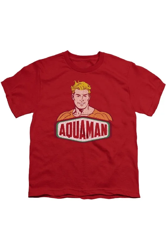 Men's Shirts with Wrinkle-Resistant FabricDC Comics Aquaman Sign Short Sleeve Youth Tee / T-Shirt Men's Shirts with Wrinkle-Resistant FabricDC Comics Aquaman Sign Short Sleeve Youth Tee / T-Shirt