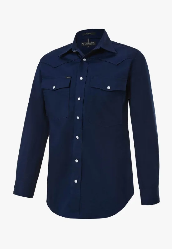 Men's Crew Neck T-Shirts for Everyday WearPilbara Mens Western Snap Botton Shirt