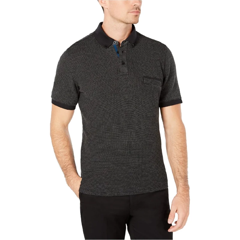 Men's Shirts with Scoop NecksRyan Seacrest Mens Textured Pique Rugby Polo Shirt