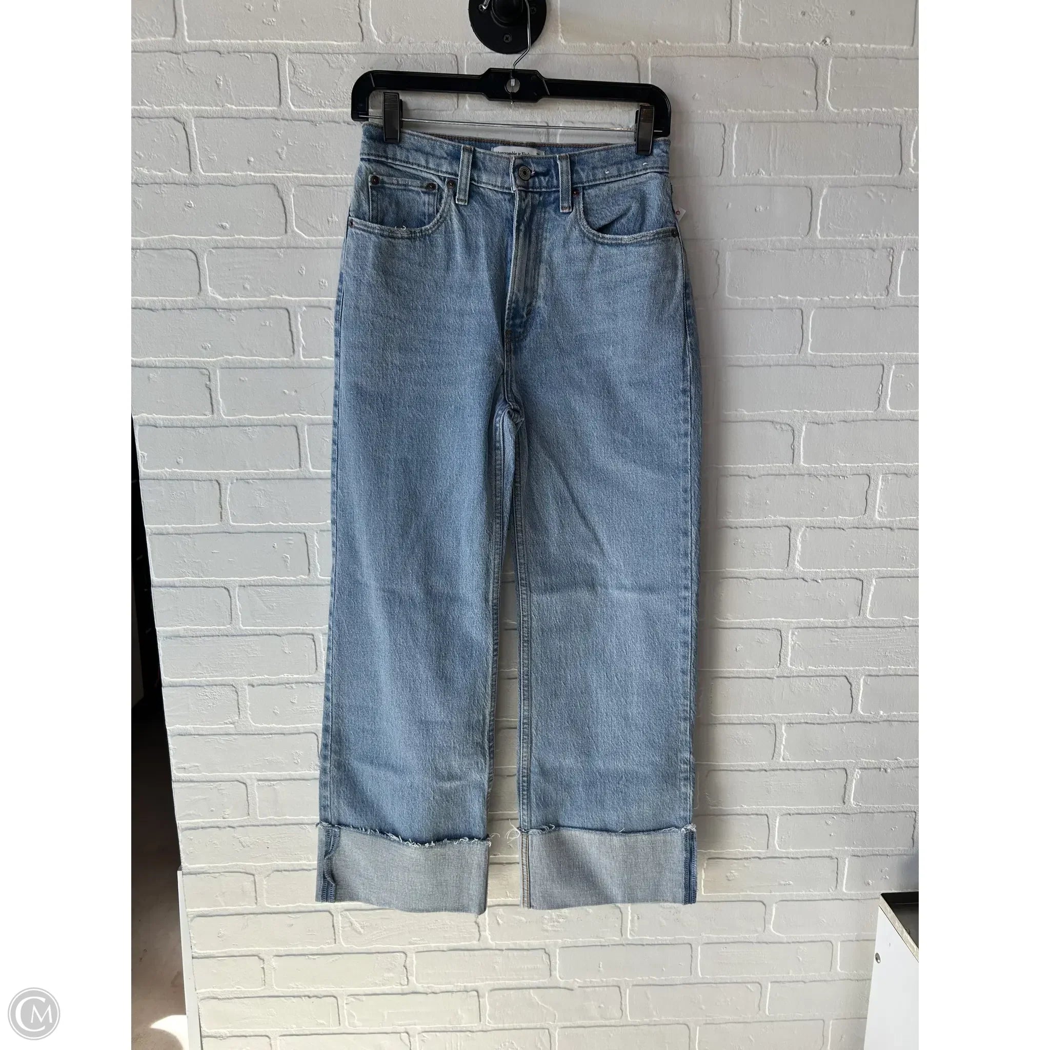 Hipster Skinny Men's JeansJeans Wide Leg By Abercrombie And Fitch In Blue Denim, Size: 2 Hipster Skinny Men's JeansJeans Wide Leg By Abercrombie And Fitch In Blue Denim, Size: 2