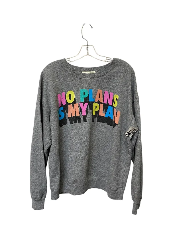 Comfortable Men's Fleece HoodiesSweatshirt Crewneck By Clothes Mentor In Grey, Size: Xl Comfortable Men's Fleece HoodiesSweatshirt Crewneck By Clothes Mentor In Grey, Size: Xl