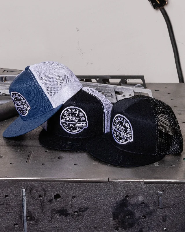 Embroidered Baseball CapsTruck Flat Bill Trucker Snapback