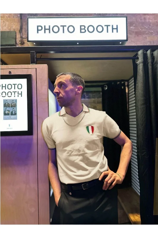 Men's Tailored Shirts for a Professional AppearanceMr Bridger x Miles Kane - Limited Edition Ecru Italia 82 - Polo Shirt Men's Tailored Shirts for a Professional AppearanceMr Bridger x Miles Kane - Limited Edition Ecru Italia 82 - Polo Shirt