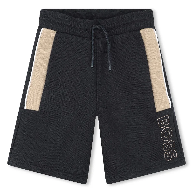 Men's Lightweight Travel and Adventure ShortsBlack Logo Shorts