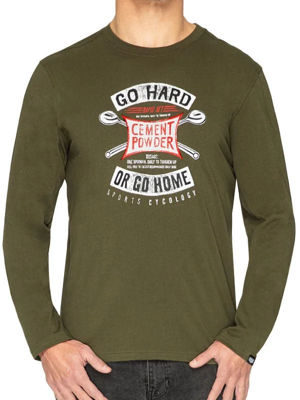 Men's Checkered Shirts for a Retro FeelGo Hard Or Go Home Long Sleeve T Shirt