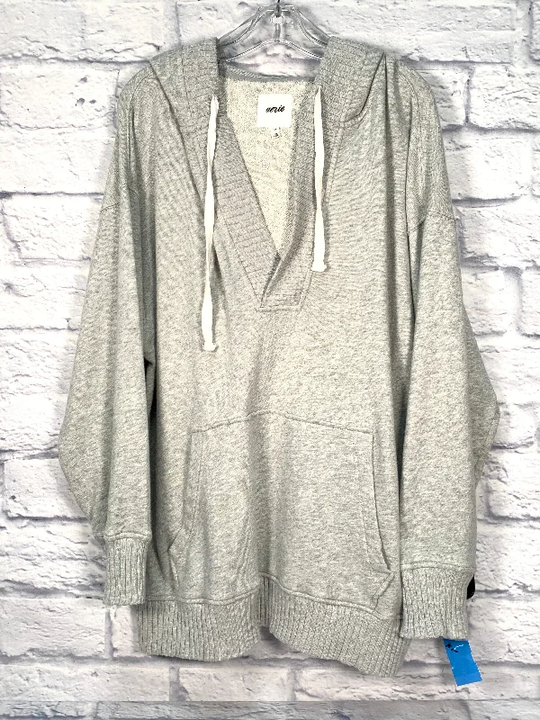 Fashionable Men's Streetwear HoodiesSweatshirt Hoodie By Aerie In Grey, Size: L