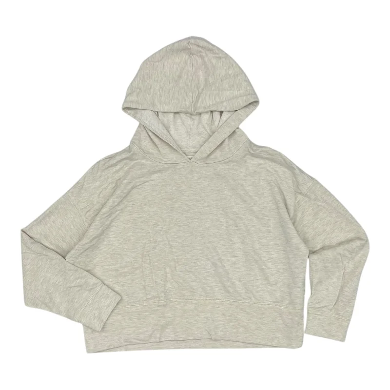 Men's Hoodies with Reinforced StitchingSweatshirt Hoodie By Aerie In Cream, Size:L