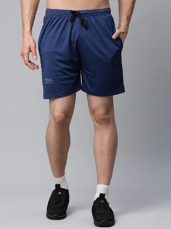 Men's Water-Resistant Swim and Beach ShortsMack Jonney Dryfit Solid Blue Shorts for Men