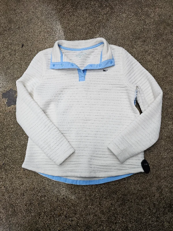 Men's Hoodies with Reinforced StitchingSweatshirt Collar By Vineyard Vines In Blue & White, Size:Xs