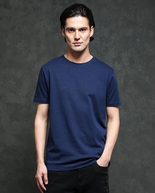 Patterned Men's Hawaiian ShirtsRare Rabbit Men's Gis-1 Navy Cotton Fabric Crew Neck Half Sleeves Regular Fit Solid T-Shirt Patterned Men's Hawaiian ShirtsRare Rabbit Men's Gis-1 Navy Cotton Fabric Crew Neck Half Sleeves Regular Fit Solid T-Shirt