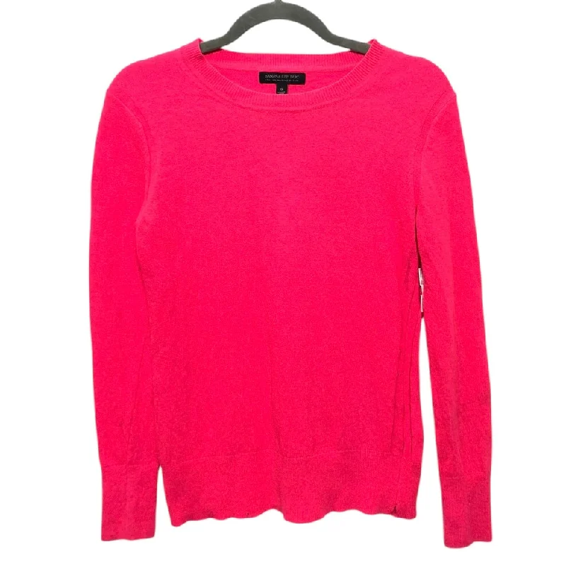 Men's Hoodies for Ice FishingSweatshirt Crewneck By Banana Republic In Pink, Size:S