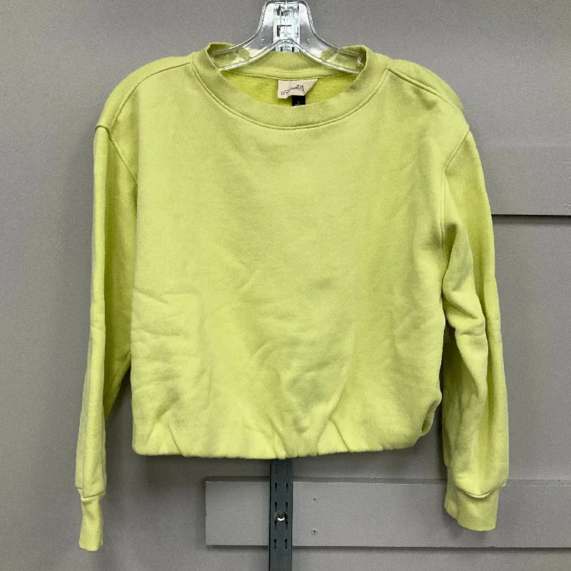 Men's Hoodies with Embroidered PatchesSweatshirt Crewneck By Universal Thread In Yellow, Size: S Men's Hoodies with Embroidered PatchesSweatshirt Crewneck By Universal Thread In Yellow, Size: S