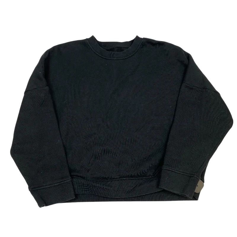 Men's Hoodies with Ribbed HemsSweatshirt Collar By Madewell In Black, Size: M