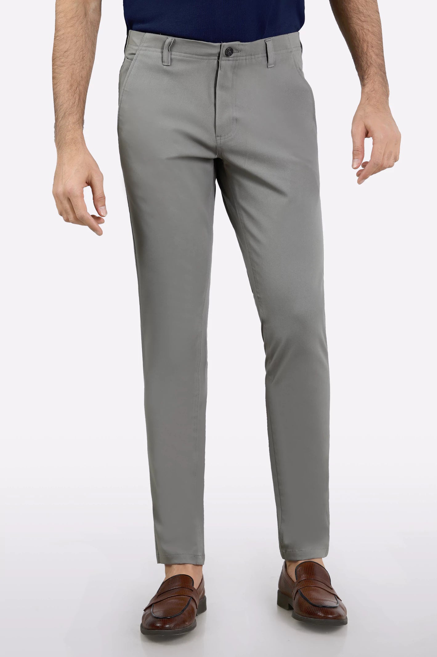 Slim-Fit Men's JeansBeige Smart Fit Cotton Chino