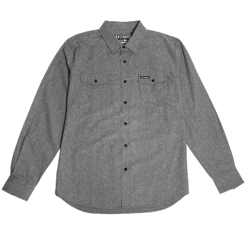 Men's Dressy Button-Down Shirts for Formal OccasionsSaturday Night Special Flannel - Charcoal Heather