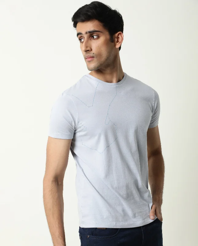 Men's Shirts with Drawstring WaistbandsRare Rabbit Men's Graphs Blue Crew Neck Slim Fit Graphic Printed T-Shirt Men's Shirts with Drawstring WaistbandsRare Rabbit Men's Graphs Blue Crew Neck Slim Fit Graphic Printed T-Shirt