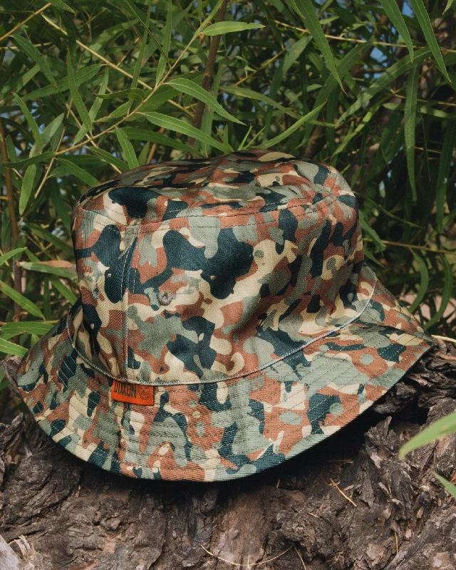 Designer Fedora HatsCamo Reversible Bucket Hat