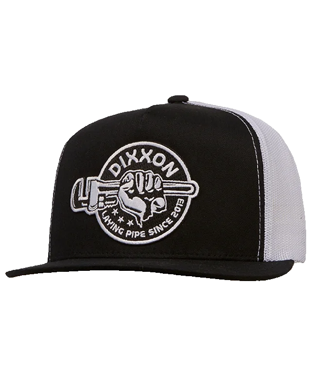 Girls' Straw HatsLaying Pipe Flat Bill Trucker Snapback