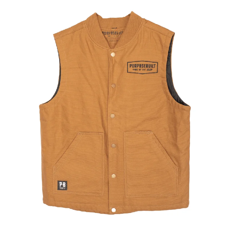 Men's Coats for WorkThe Burton Vest - Saddle