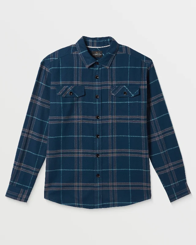 Men's Wrinkle-Free Shirts for Easy CareWaterman Surf Check Flannel - Majolica Surf Check