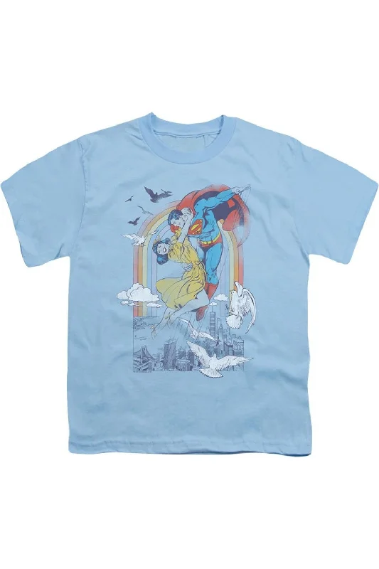 Men's Shirts for BoatingDC Comics Rainbow Love Short Sleeve Youth Tee / T-Shirt