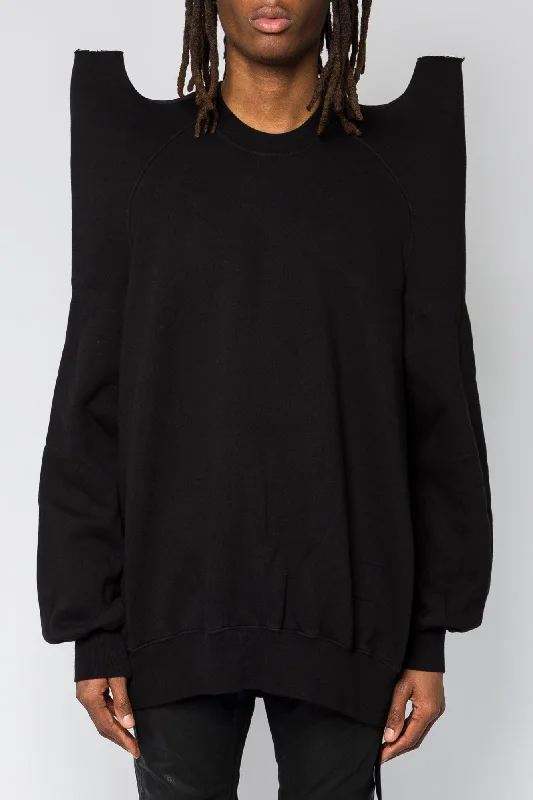 Men's Coats with ZippersRick Owens DRKSHDW Tecsweat in Black SS25