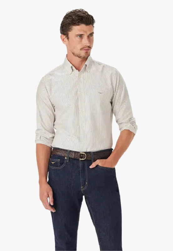 Men's Pocket T-Shirts for Added FunctionalityR.M. Williams Mens Regular Oxford Long Sleeve Shirt Men's Pocket T-Shirts for Added FunctionalityR.M. Williams Mens Regular Oxford Long Sleeve Shirt