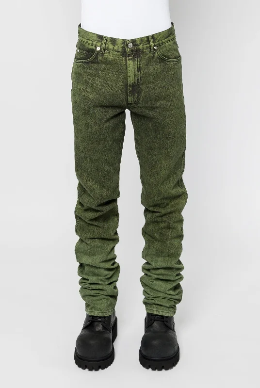 Men's Coats with Tactical FeaturesLu'u Dan Stacked Straight leg Jeans