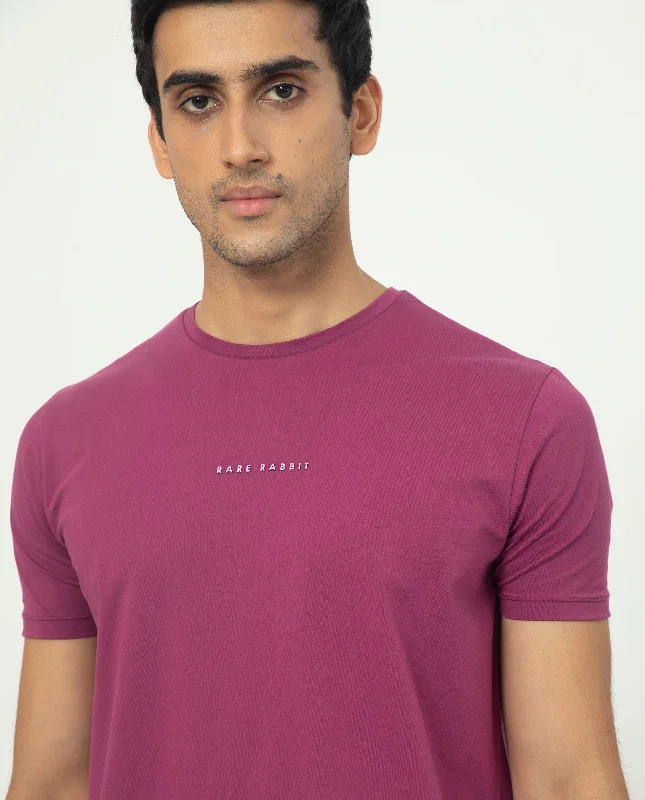 Men's Shirts with Patchwork SleevesRare Rabbit Men's Rabbit-5 Pink Crew Neck HD Print Branding Half Sleeves Regular Fit T-Shirt Men's Shirts with Patchwork SleevesRare Rabbit Men's Rabbit-5 Pink Crew Neck HD Print Branding Half Sleeves Regular Fit T-Shirt