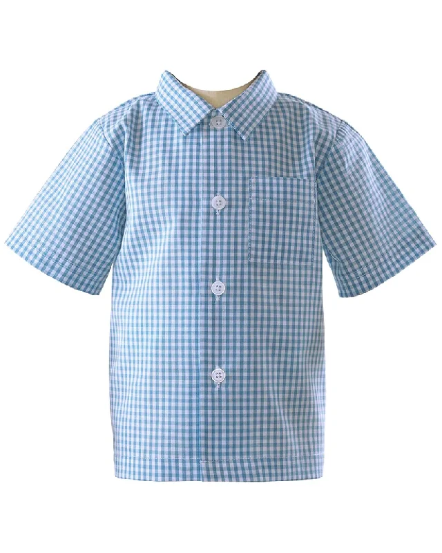 Men's Striped Shirts for a Maritime TwistRachel Riley Gingham Button-Down Shirt