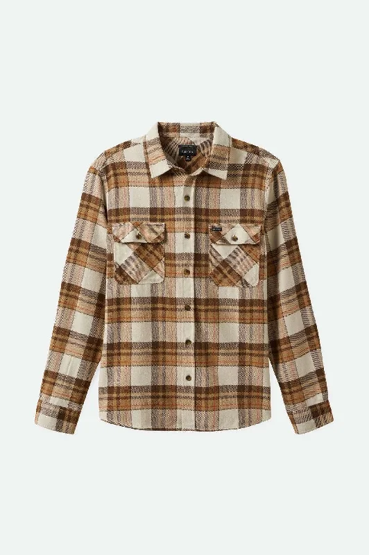 Men's Solid-Colored Shirts for VersatilityBowery L/S Flannel - Whitecap/Pinecone Brown/Burro Brown Men's Solid-Colored Shirts for VersatilityBowery L/S Flannel - Whitecap/Pinecone Brown/Burro Brown
