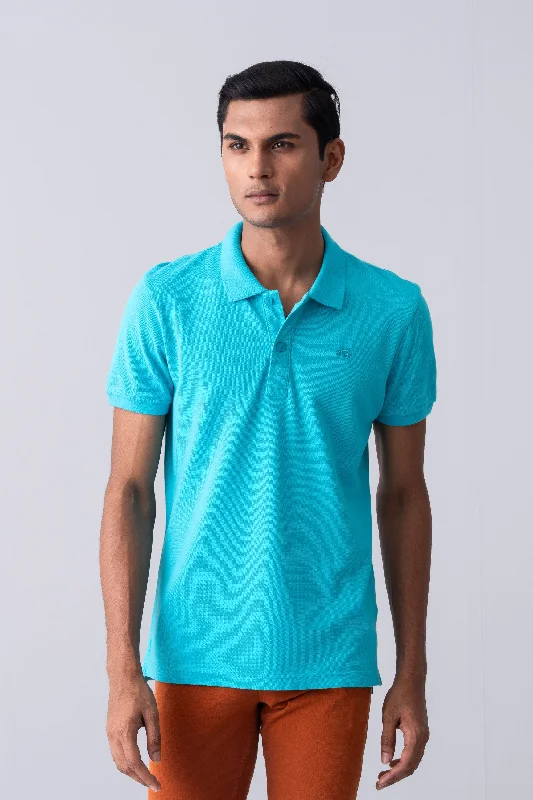 Men's Shirts with Embroidered DesignsRegular Fit Solid Polo Shirt