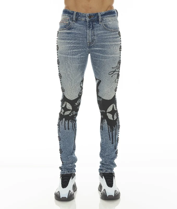 Premium Quality Men's Jeans for Every OccasionPUNK SUPER SKINNY IN ACID LUCKY BASTARD