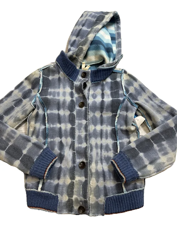 Men's Hoodies with Sublimated GraphicsJacket Hoodie By Free People In Blue, Size: Xs Men's Hoodies with Sublimated GraphicsJacket Hoodie By Free People In Blue, Size: Xs