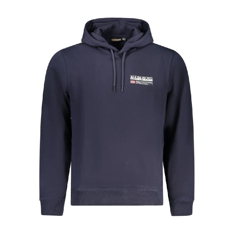 Men's Sweaters with Elastic WaistbandsNapapijri Blue Cotton Men's Sweater