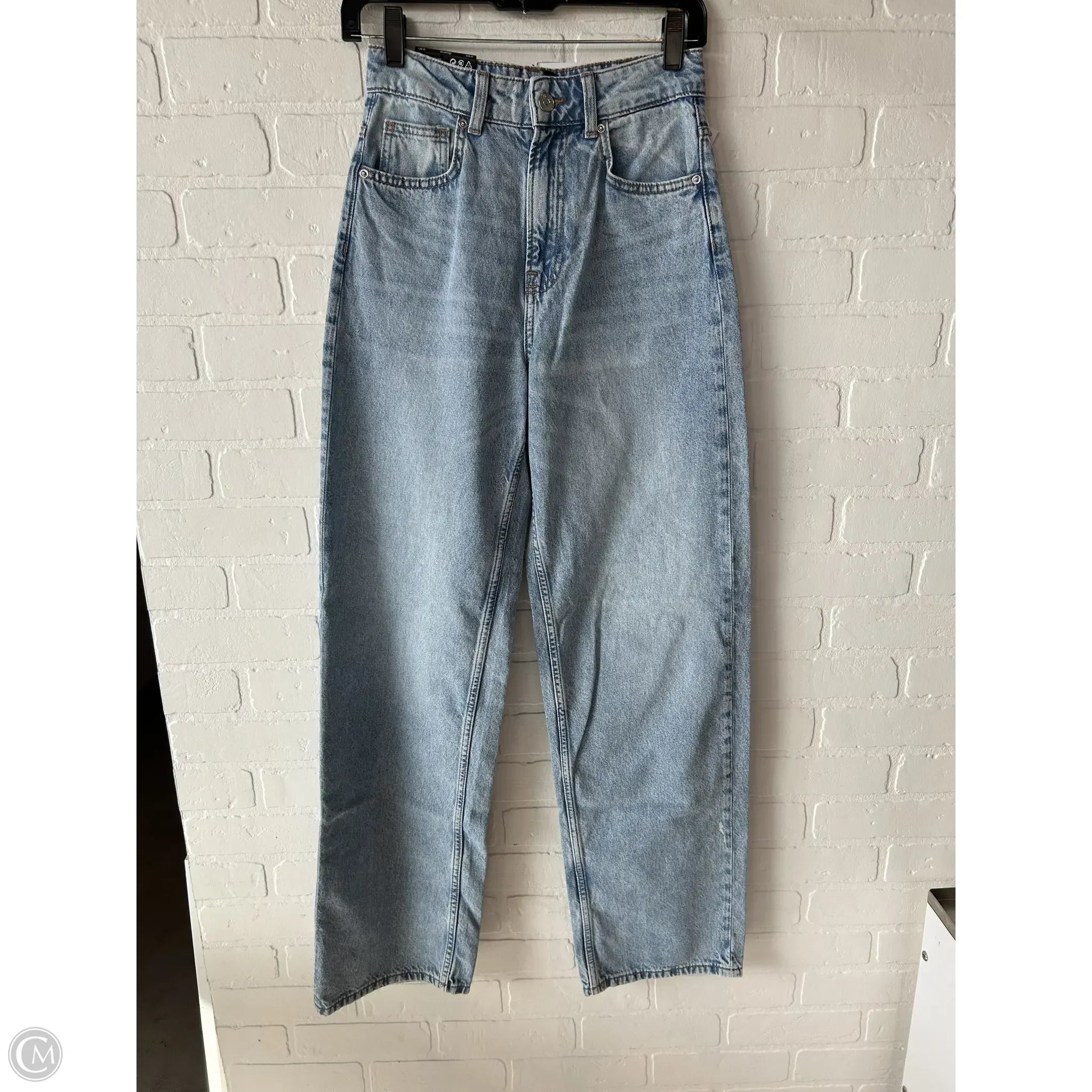 Men's Jeans with Functional PocketsJeans Wide Leg By Divided In Blue Denim, Size: 0