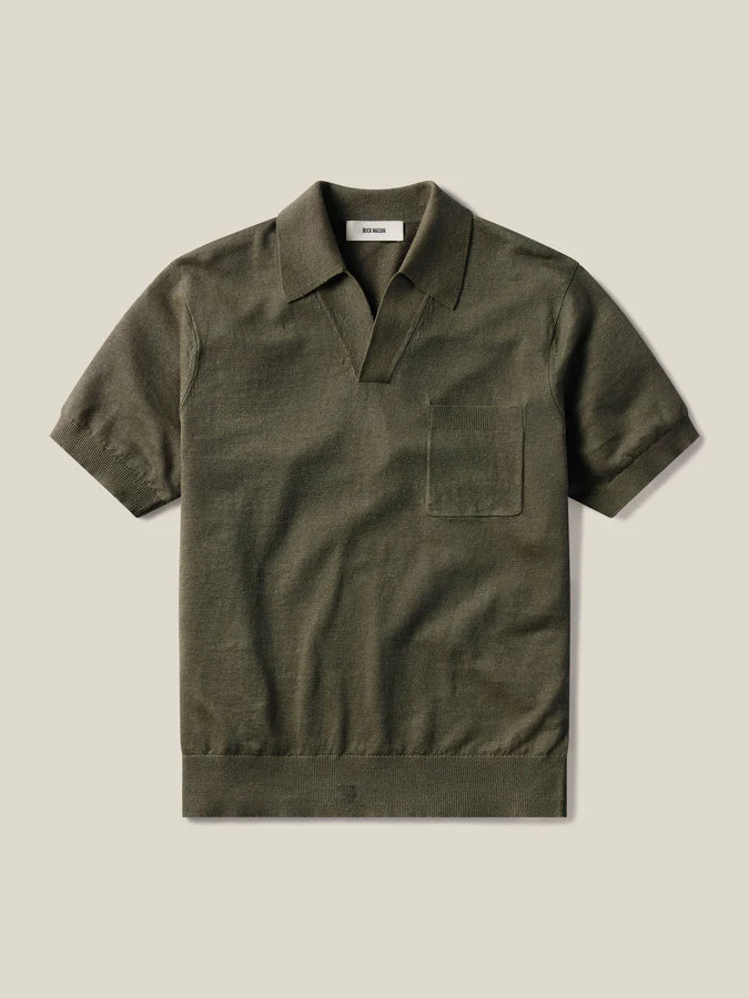 Men's Pocket T-Shirts for Added FunctionalityBUCK MASON ITALIAN SLUB LINEN SHORT SLEEVE IN GRAPE LEAF Men's Pocket T-Shirts for Added FunctionalityBUCK MASON ITALIAN SLUB LINEN SHORT SLEEVE IN GRAPE LEAF
