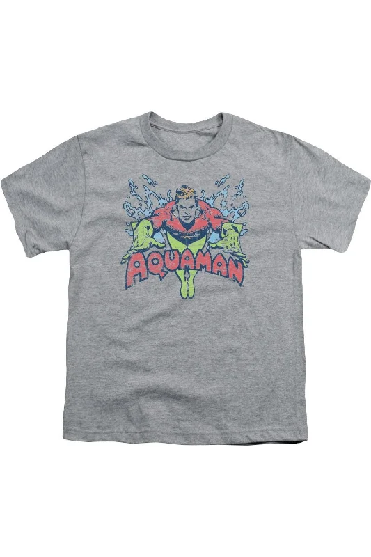 Men's Shirts with Button-Down PocketsDC Comics Splish Splash Short Sleeve Youth Tee / T-Shirt Men's Shirts with Button-Down PocketsDC Comics Splish Splash Short Sleeve Youth Tee / T-Shirt