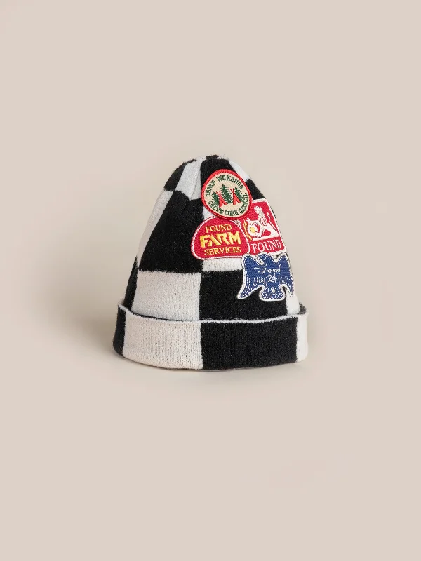 Kids' Sun HatsCheck Multi Patch Beanie