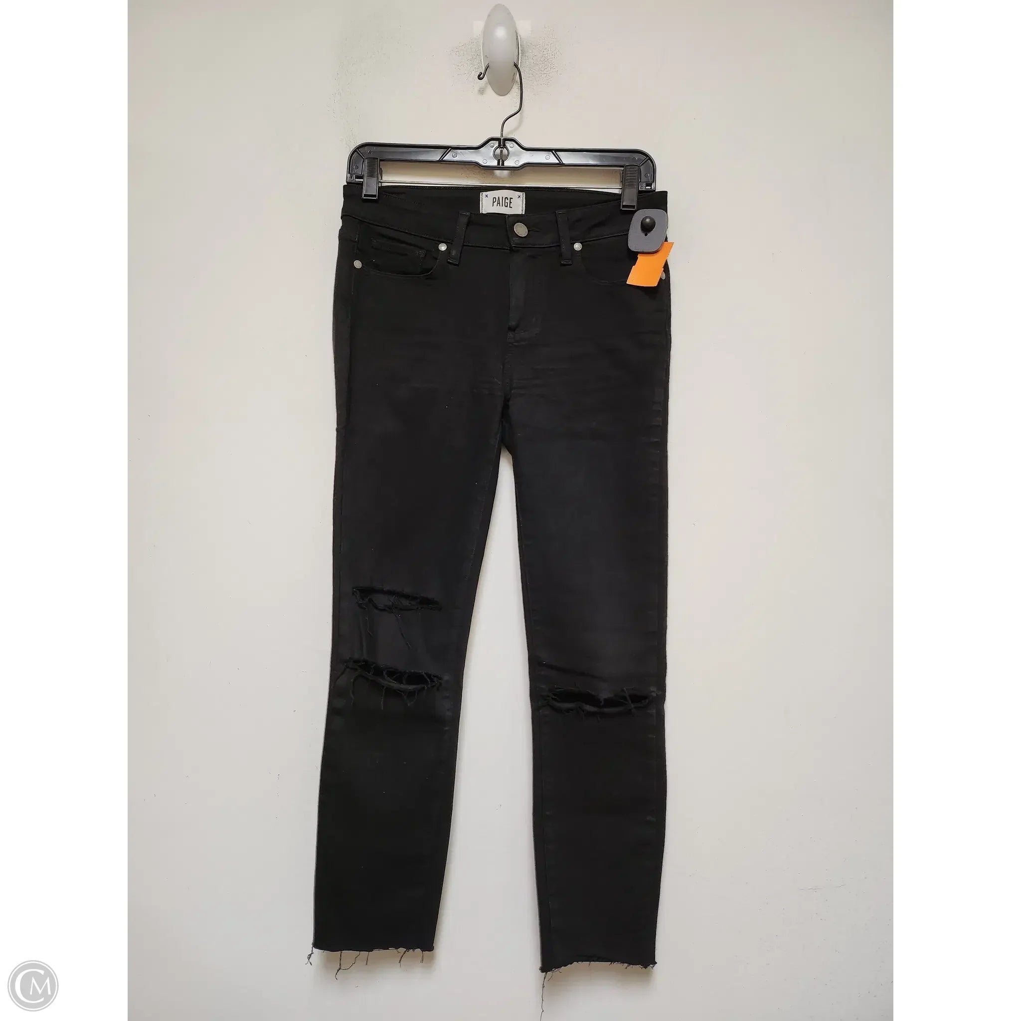 Vintage Men's JeansJeans Skinny By Paige In Black, Size: 4